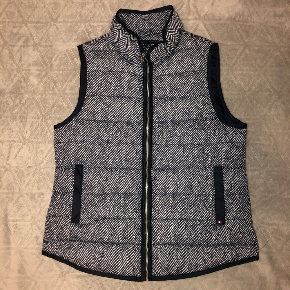 Tommy Hilfiger Puffer Vest- Navy/White
